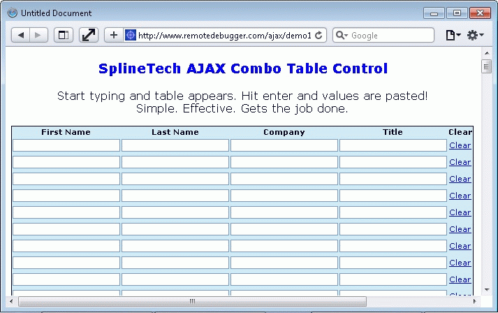 Download http://www.findsoft.net/Screenshots/SplineTech-AJAX-Combo-Table-Control-77592.gif