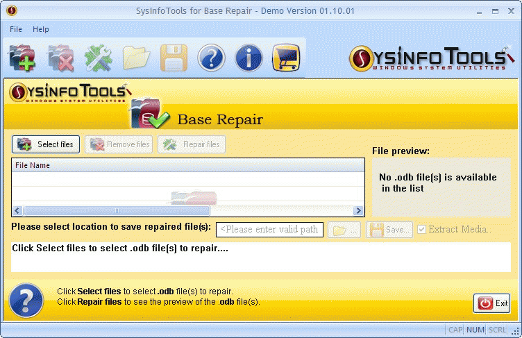 Download http://www.findsoft.net/Screenshots/SysInfoTools-Base-Repair-48938.gif