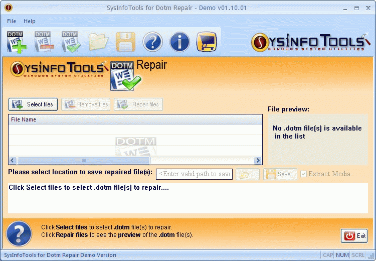Download http://www.findsoft.net/Screenshots/SysInfoTools-Dotm-Repair-48944.gif