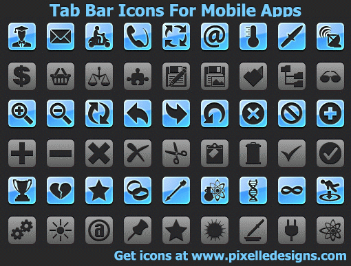 Download http://www.findsoft.net/Screenshots/Tab-Bar-Icons-For-Mobile-Apps-82083.gif