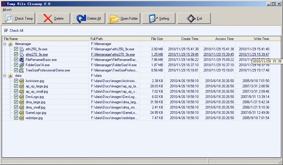Download http://www.findsoft.net/Screenshots/Temp-File-Cleanup-71410.gif