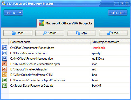 Download http://www.findsoft.net/Screenshots/VBA-Password-Recovery-Master-11406.gif