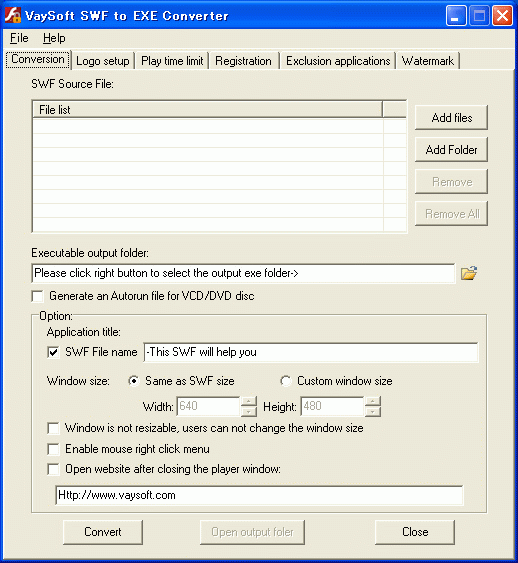 Download http://www.findsoft.net/Screenshots/VaySoft-SWF-to-EXE-Converter-33449.gif