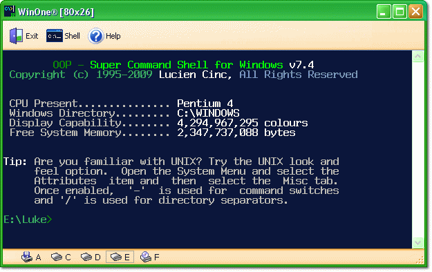 Download http://www.findsoft.net/Screenshots/WinOne-Super-Command-Shell-for-Windows-11026.gif