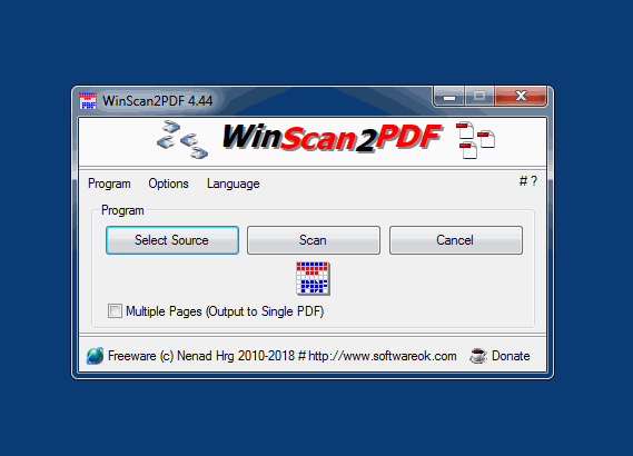 Download http://www.findsoft.net/Screenshots/WinScan2PDF-53887.gif