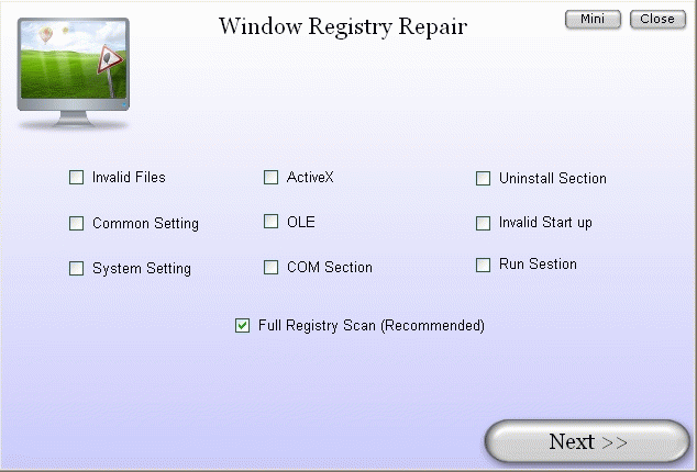 Download http://www.findsoft.net/Screenshots/Window-Registry-Repair-15080.gif