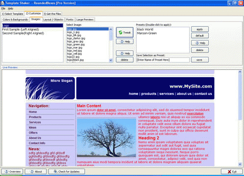Download http://www.findsoft.net/Screenshots/WonderWebWare-CSS-Template-Shaker-12760.gif