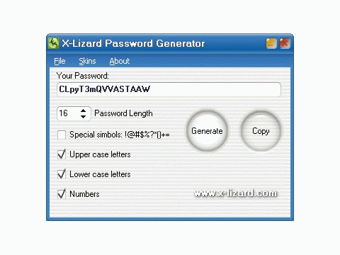 Download http://www.findsoft.net/Screenshots/X-Lizard-Password-Generator-13743.gif