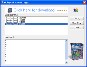 Download http://www.findsoft.net/Screenshots/XP-Logon-Password-Logger-11219.gif