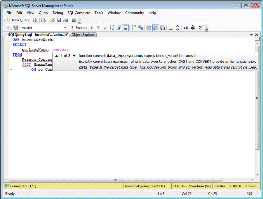 Download http://www.findsoft.net/Screenshots/dbForge-SQL-Complete-Express-70902.gif