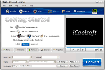 Download http://www.findsoft.net/Screenshots/iCoolsoft-Sansa-Converter-69232.gif