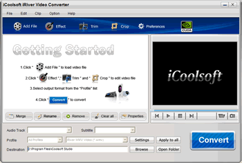 Download http://www.findsoft.net/Screenshots/iCoolsoft-iRiver-Video-Converter-57357.gif