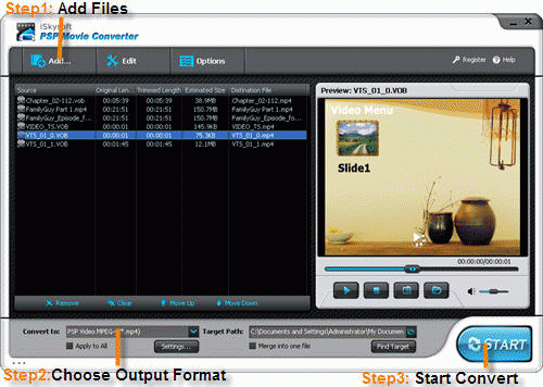 Download http://www.findsoft.net/Screenshots/iSkysoft-PSP-Movie-Converter-25367.gif