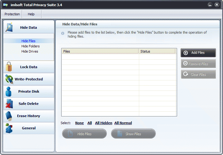 Download http://www.findsoft.net/Screenshots/imlSoft-Total-Privacy-Suite-54277.gif