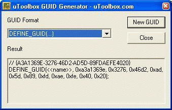 Download http://www.findsoft.net/Screenshots/uToolbox-GUID-Generator-Tool-55932.gif